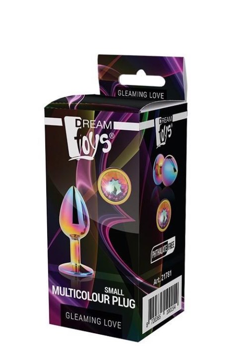 Korek analny z kryształkiem - GLEAMING LOVE MULTICOLOUR PLUG SMALL Korek analny z kryształkiem - GLEAMING LOVE MULTICOLOUR PLUG SMALL