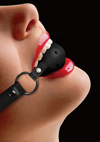 Knebel kulkowy - Gag Ball - Black