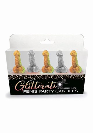 Świeczki peniski - Glitterati Penis, Candle Set