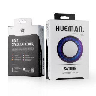 Wibrujacy pierścień erekcyjny - Hueman - Saturn Vibrating Cock/Ball