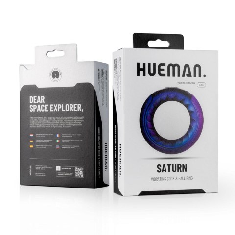 Wibrujacy pierścień erekcyjny - Hueman - Saturn Vibrating Cock/Ball Wibrujacy pierścień erekcyjny - Hueman - Saturn Vibrating Cock/Ball