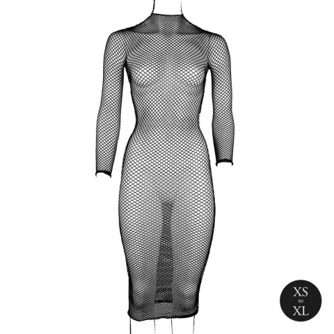 Le Désir - Siateczkowa sukienka - Long dress with fishnet structure and turtle neck. Le Désir - Siateczkowa sukienka - Long dress with fishnet structure and turtle neck.