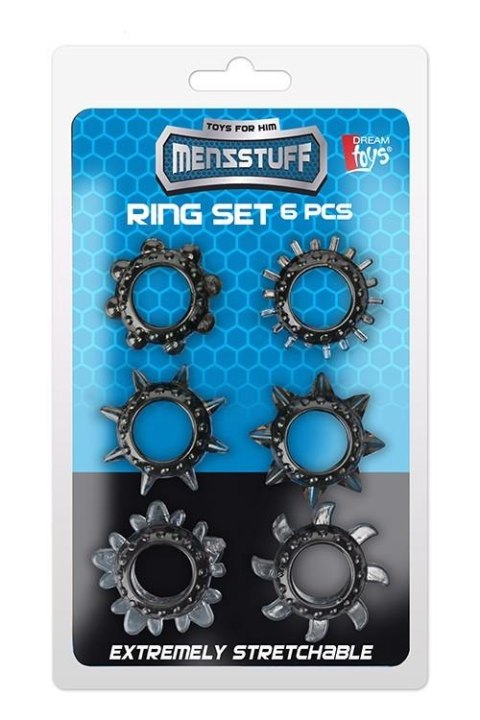 Zestaw 6 pierścieni na penisa - MENZSTUFF 6PC STRETCHEABLE RING SET Zestaw 6 pierścieni na penisa - MENZSTUFF 6PC STRETCHEABLE RING SET