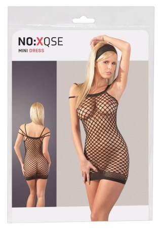 Sukienka - Net Dress with 3 straps S-L