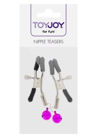 Klipsy na sutki z dzwoneczkami - Nipple Teasers Metal