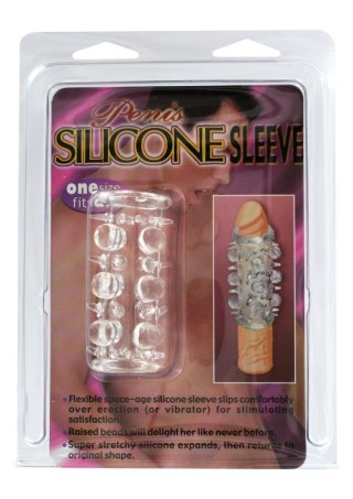 Nakładka na penisa z wypustkami - Pennis Sleeve Transparent