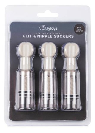 Pompka do sutków i łechtaczki - Nipple & Clit Suckers 3pcs
