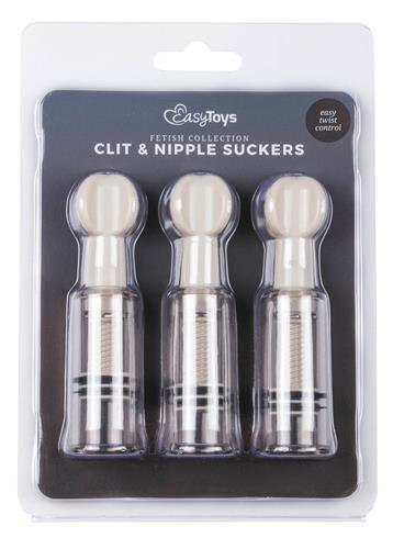 Pompka do sutków i łechtaczki - Nipple & Clit Suckers 3pcs Pompka do sutków i łechtaczki - Nipple & Clit Suckers 3pcs