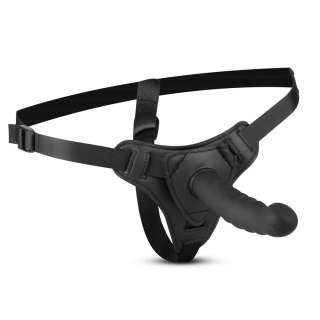 Silikonowy strap-on z paskiem - Silicone Strap-On - Bended