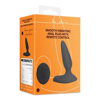 Wibrujący korek analny - Smooth Vibrating Anal Plug with Remote Control