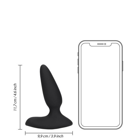 Wibrujący korek analny - Smooth Vibrating Anal Plug with Remote Control Wibrujący korek analny - Smooth Vibrating Anal Plug with Remote Control