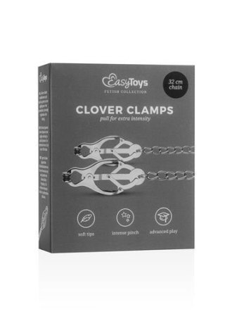 Klipsy na sutki - Japanese Clover Clamps With Chain