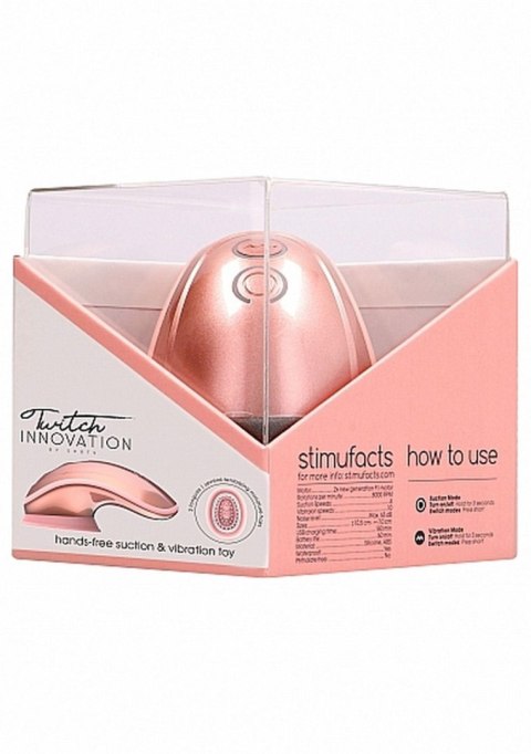 Stymulator łechtaczki - Twitch Hands - Free Suction & Vibration Toy - Rose Stymulator łechtaczki - Twitch Hands - Free Suction & Vibration Toy - Rose