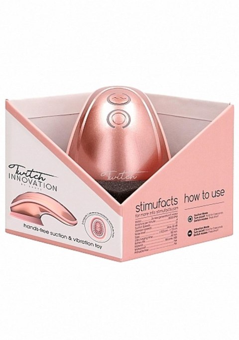 Stymulator łechtaczki - Twitch Hands - Free Suction & Vibration Toy - Rose Stymulator łechtaczki - Twitch Hands - Free Suction & Vibration Toy - Rose
