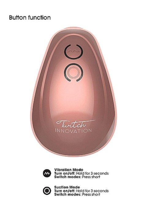 Stymulator łechtaczki - Twitch Hands - Free Suction & Vibration Toy - Rose Stymulator łechtaczki - Twitch Hands - Free Suction & Vibration Toy - Rose
