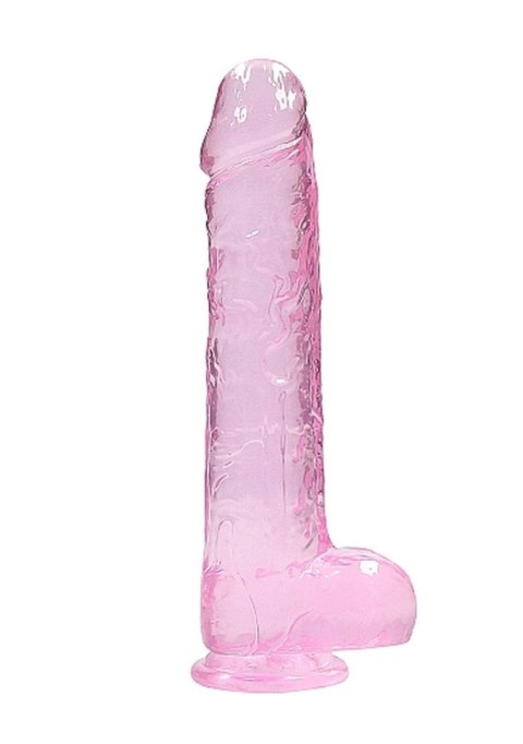 Dildo żelowe 25 cm Realistic Dildo With Balls - Pink Dildo żelowe 25 cm Realistic Dildo With Balls - Pink