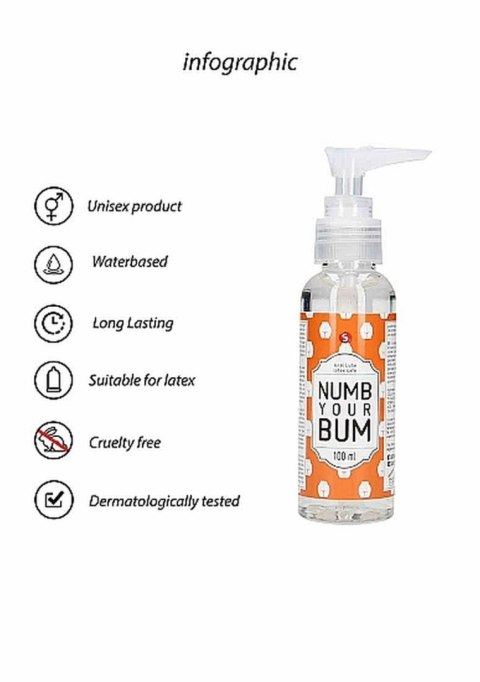 Żel analny - Anal Lube - Numb Your Bum - 100 ml Żel analny - Anal Lube - Numb Your Bum - 100 ml