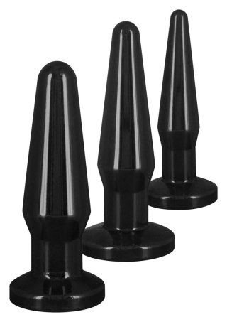 Zestaw 3 korków analnych - Best Butt Buddies Black