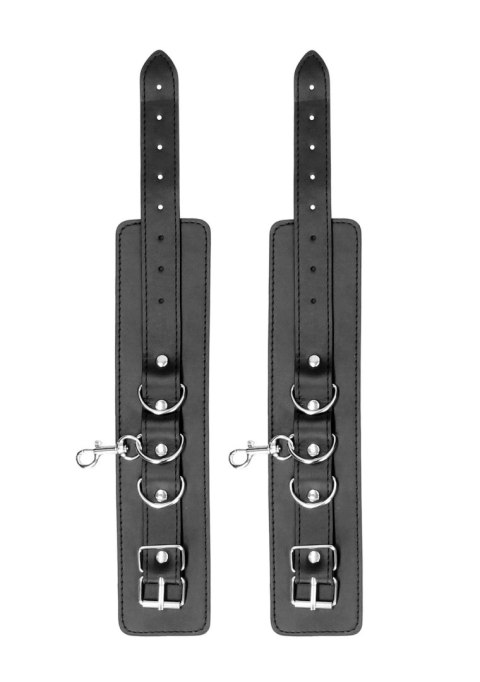 Kajdanki na nadgarstki i kostki - Bonded Leather Hogtie With Hand and Ankle Cuffs Kajdanki na nadgarstki i kostki - Bonded Leather Hogtie With Hand and Ankle Cuffs