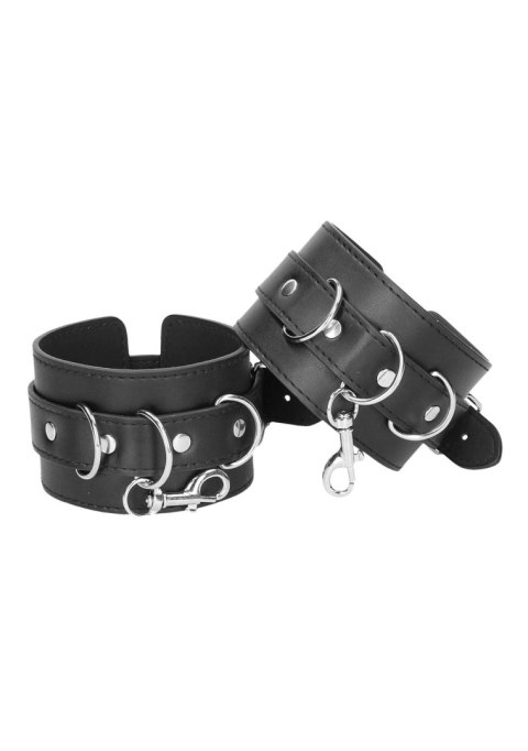 Kajdanki na nadgarstki i kostki - Bonded Leather Hogtie With Hand and Ankle Cuffs Kajdanki na nadgarstki i kostki - Bonded Leather Hogtie With Hand and Ankle Cuffs