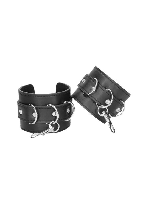 Kajdanki na nadgarstki i kostki - Bonded Leather Hogtie With Hand and Ankle Cuffs Kajdanki na nadgarstki i kostki - Bonded Leather Hogtie With Hand and Ankle Cuffs