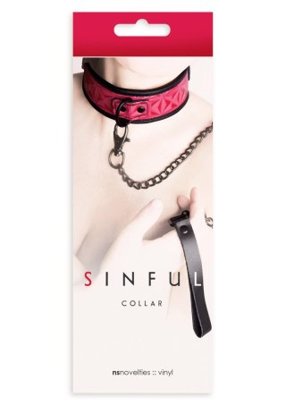 Smycz z obrożą - Collar Pink
