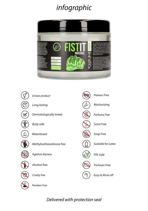 Pharmquests - Żel do fistingu - Fistit - Natural - 500 ml Pharmquests - Żel do fistingu - Fistit - Natural - 500 ml