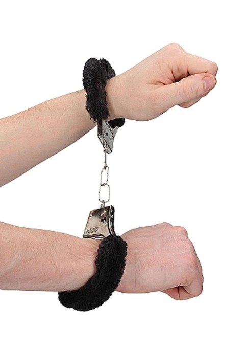 Kajdanki z futerkiem - Furry Handcuffs - Black Kajdanki z futerkiem - Furry Handcuffs - Black