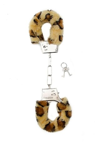 Kajdanki z futerkiem - Furry Handcuffs - Cheetah