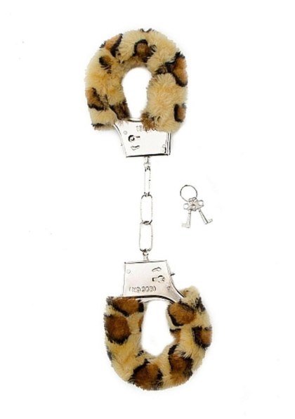 Kajdanki z futerkiem - Furry Handcuffs - Cheetah