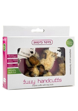 Kajdanki z futerkiem - Furry Handcuffs - Cheetah