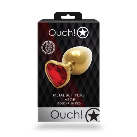 Korek analny z serduszkiem - Heart Gem Butt Plug - Large