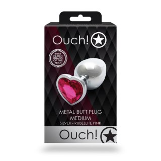 Korek analny z serduszkiem - Heart Gem Butt Plug - Medium