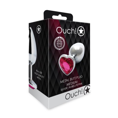 Korek analny z serduszkiem - Heart Gem Butt Plug - Medium Korek analny z serduszkiem - Heart Gem Butt Plug - Medium