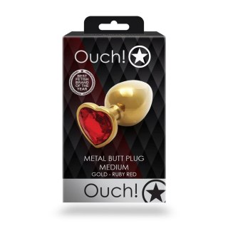Korek analny z serduszkiem - Heart Gem Butt Plug - Medium