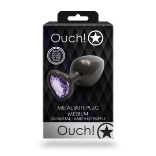 Korek analny z serduszkiem - Heart Gem Butt Plug - Medium