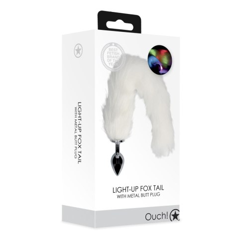 Korek analny z świecącym lisim ogonem - Light-up Fox Tail with Metal Butt Plug Korek analny z świecącym lisim ogonem - Light-up Fox Tail with Metal Butt Plug