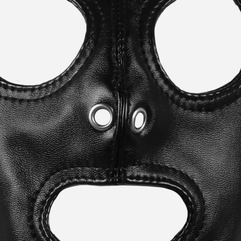 Maska z blond kucykiem - Mask with Blonde Ponytail - Black