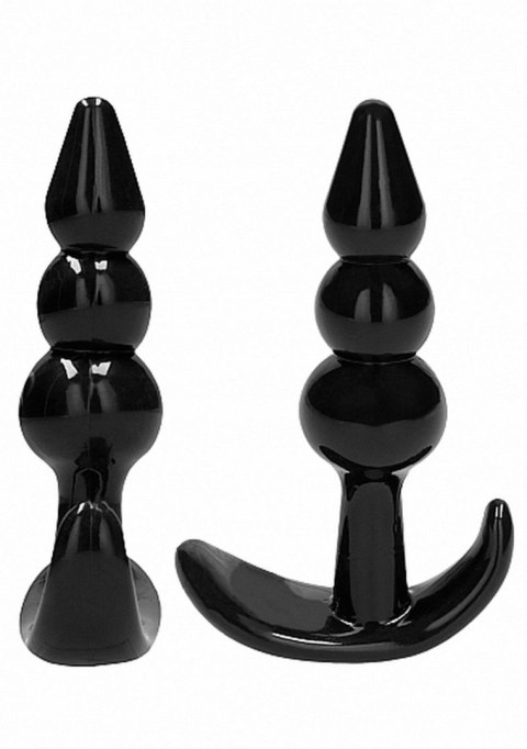 Zestaw 4 korków analnych - NO. 80 - 4-Piece Butt Plug Set - Black Zestaw 4 korków analnych - NO. 80 - 4-Piece Butt Plug Set - Black
