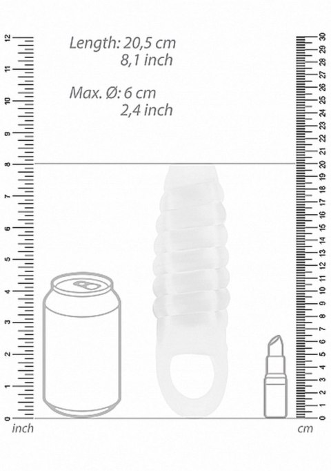 Nakładka na penisa - No.21 - Dong Extension - Transparent Nakładka na penisa - No.21 - Dong Extension - Transparent