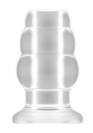 Korek analny - No.51 - Large Hollow Tunnel Butt Plug - 5 Inch - Translucent