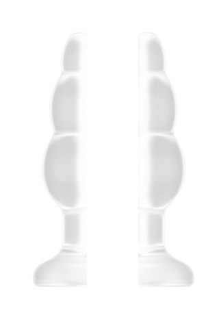 Korek analny - No.51 - Large Hollow Tunnel Butt Plug - 5 Inch - Translucent