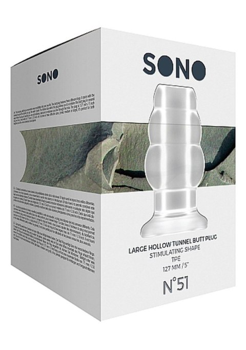 Korek analny - No.51 - Large Hollow Tunnel Butt Plug - 5 Inch - Translucent Korek analny - No.51 - Large Hollow Tunnel Butt Plug - 5 Inch - Translucent