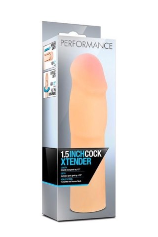 Nakładka przedłużająca penisa - PERFORMANCE 1.5INCH COCK XTENDER BEIGE