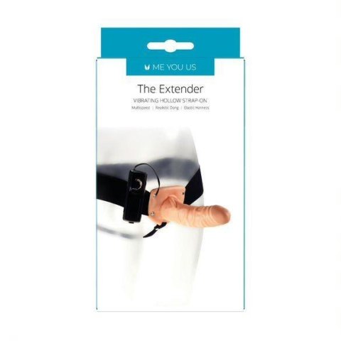 Wibrujący strap-on z uprzężą - The Extender Hollow Vibrating Strap-On Kinx