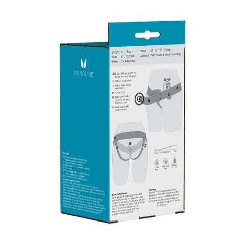 Wibrujący strap-on z uprzężą - The Extender Hollow Vibrating Strap-On Kinx