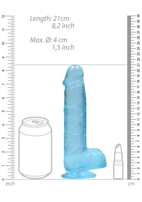 Dildo żelowe - Realistic Dildo with Balls - 21 cm Dildo żelowe - Realistic Dildo with Balls - 21 cm