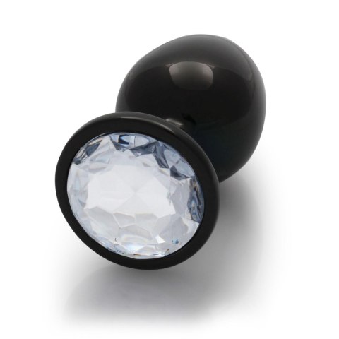 Korek analny z kryształkiem - Round Gem Butt Plug - Large Korek analny z kryształkiem - Round Gem Butt Plug - Large