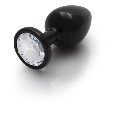 Korek analny z kryształkiem - Round Gem Butt Plug - Large Korek analny z kryształkiem - Round Gem Butt Plug - Large
