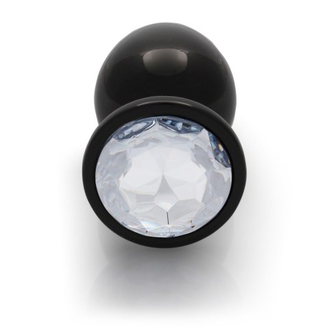 Korek analny z kryształkiem - Round Gem Butt Plug - Large Korek analny z kryształkiem - Round Gem Butt Plug - Large